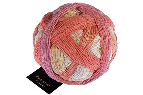 Schoppel Zauberball Cotton 2441 Frühlingsanfang, Baumwollgarn mit Farbverlauf zum Stricken und Häkeln, 100g von theofeel