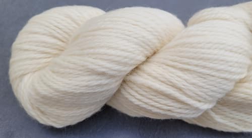 Wolle zum Färben, Strang, ungefärbt, natur, Schurwolle zum selber färben (Organic Bio Merino Aran | 100g 167m) von theofeel