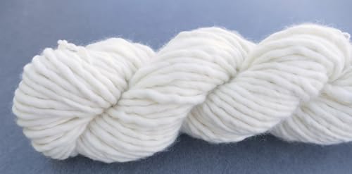 Wolle zum Färben, Strang, ungefärbt, natur, Schurwolle zum selber färben (Single Chunky 80% Merino superwash, 20% Polyamid | 100g 70m) von theofeel