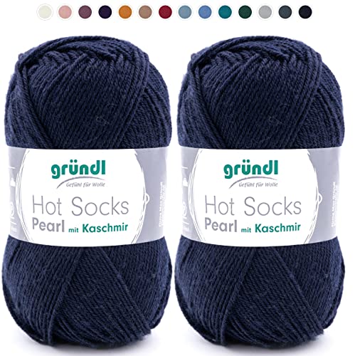 theofeel Set | 2x50g Merino Sockenwolle mit Kaschmir | Gründl Hot Socks Pearl 09 marine dunkelblau | Strumpfwolle mit Kaschmirwolle | Cashmere Sockengarn zum Stricken oder Häkeln theofeel Set | 2x50g Merino Sockenwolle mit Kaschmir | Gründl Hot Socks Pearl 09 marine dunkelblau | Strumpfwolle mit Kaschmirwolle | Cashmere Sockengarn zum Stricken oder Häkeln von theofeel