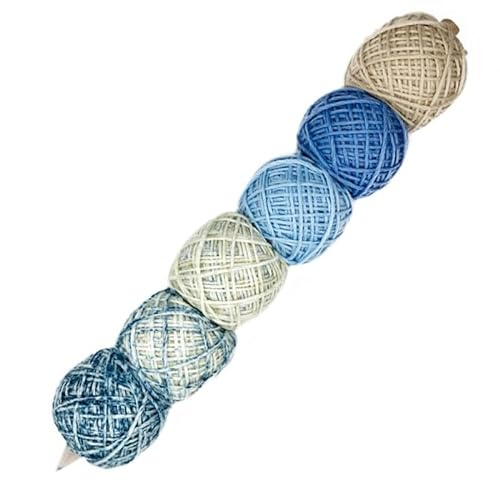 theofeel Wolle Set Mondial Arte | 6 Bälle Farbverlaufswolle zum Stricken und Häkeln | 180g Wolle mit Farbverlauf | 6x30g Wollset (458) von theofeel