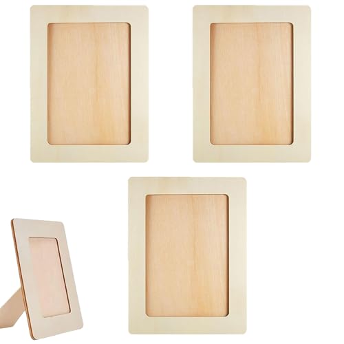 Hölzerner Bilderrahmen, 4 Stück DIY Holzbilderrahmen,Klassiker Hölzernes Bastelrahmen, DIY Malprojekte, Rechteckige Bastelrahmen Set, für Tischdisplay Und Basteln DIY Hölzerner Bilderrahmen, 4 Stück DIY Holzbilderrahmen,Klassiker Hölzernes Bastelrahmen, DIY Malprojekte, Rechteckige Bastelrahmen Set, für Tischdisplay Und Basteln DIY von thirei