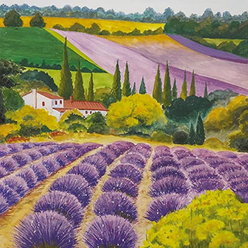 20 Servietten Großes Lavendelfeld | Lavendel | Blumen | Natur | Landschaft | Tischdeko | Decoupage | Serviettentechnik 33x33cm von ti-flair