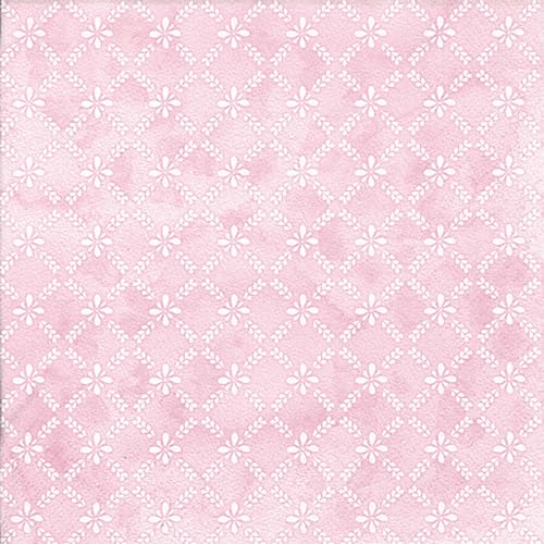 20 Servietten Muster Florales Gittermuster rosa als Tischdeko. Papierservietten mit Motiv. Auch für Decoupage und Serviettentechnik 33x33cm von ti-flair