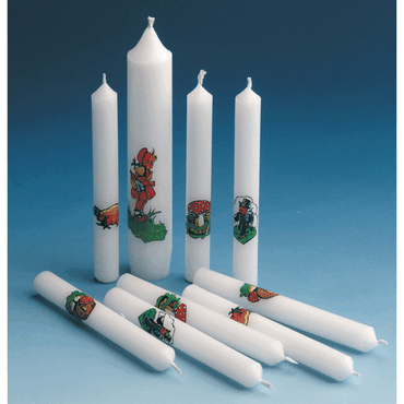 tib Geburtstagskerzen - mit Glückmotiven 10 Stück mit 1 Lebenslicht von tib