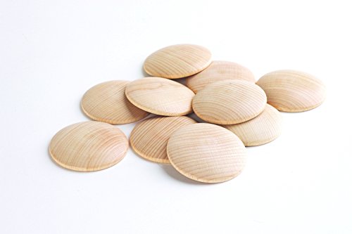 TickiT 73885 Wooden Heuristic Discs 60mm, Pack of 10 Natural von tickit