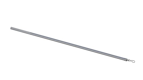 Tilldekor Schleuderstab PRIMUS, aluminium/silber Ø 9mm, 100 cm, inkl. Verschlusshaken von tilldekor