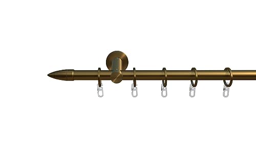 tilldekor Gardinenstange Menorca/messing-matt/Ø: 12mm / Länge: 150cm / Komplettset/Vorhangstange inkl. Befestigungsmaterial tilldekor Gardinenstange Menorca/messing-matt/Ø: 12mm / Länge: 150cm / Komplettset/Vorhangstange inkl. Befestigungsmaterial von tilldekor