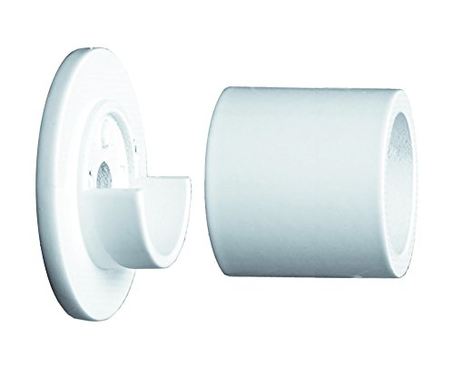 tilldekor Wandlager für Gardinenstangen, weiß,Ø 16 mm, inkl. Montagematerial von tilldekor