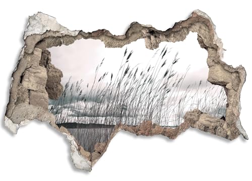 3D Wandtattoo selbstklebend Wanddurchbruch | Loch in der Wand Mauerloch | Wetterfeste Wandsticker Gross Innen und Outdoor | 60x40cm Schilf See 3D Wandtattoo selbstklebend Wanddurchbruch | Loch in der Wand Mauerloch | Wetterfeste Wandsticker Gross Innen und Outdoor | 60x40cm Schilf See von timalo