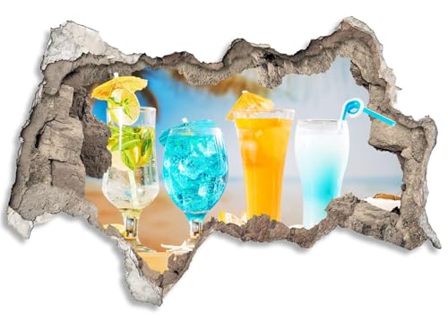 3D Wandtattoo selbstklebend Wanddurchbruch | Loch in der Wand Mauerloch | Wetterfeste Wandsticker Gross Innen und Outdoor | 90x60cm Kuba Cocktails 3D Wandtattoo selbstklebend Wanddurchbruch | Loch in der Wand Mauerloch | Wetterfeste Wandsticker Gross Innen und Outdoor | 90x60cm Kuba Cocktails von timalo