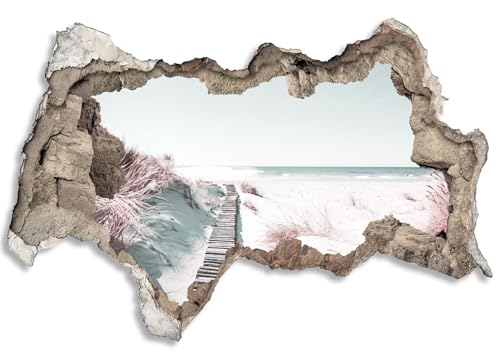 3D Wandtattoo selbstklebend Wanddurchbruch | Loch in der Wand Mauerloch | Wetterfeste Wandsticker Gross Innen und Outdoor | 90x60cm Pampasgras Meer Strand 3D Wandtattoo selbstklebend Wanddurchbruch | Loch in der Wand Mauerloch | Wetterfeste Wandsticker Gross Innen und Outdoor | 90x60cm Pampasgras Meer Strand von timalo