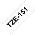 Brother tze151 Generisches laminiertes Etikettenband, schwarzer Text auf transparentem Hintergrund, Breite 24 mm x 8 m von tintasycartuchos.com