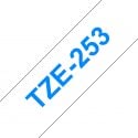 Brother tze253 Generisches laminiertes Etikettenband, blauer Text auf weißem Hintergrund, Breite 24 mm x 8 m von tintasycartuchos.com