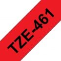Brother tze461 Generisches laminiertes Etikettenband, schwarzer Text auf rotem Hintergrund, Breite 36 mm x 8 m von tintasycartuchos.com