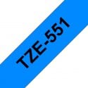 Brother tze551 Generisches laminiertes Etikettenband, schwarzer Text auf blauem Hintergrund, Breite 24 mm x 8 m von tintasycartuchos.com
