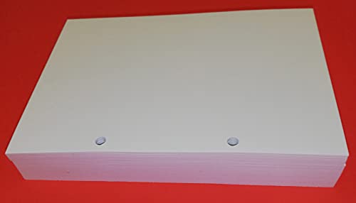 200 Blatt mit 2 Löchern im Format DIN A5 14,5 x 20,5 cm. Dickes weißes Papier 120 g, Nachfüllpackung für Ordner mit 2 Ringen 8 cm Abstand 200 Blatt mit 2 Löchern im Format DIN A5 14,5 x 20,5 cm. Dickes weißes Papier 120 g, Nachfüllpackung für Ordner mit 2 Ringen 8 cm Abstand von tipome