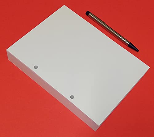 200 Blatt weißes Fsc-Papier 120 g. im Format A5 14,5 x 20,5 cm. für Laser- und Inkjet-Druck vorne und hinten mit 2 Löchern 200 Blatt weißes Fsc-Papier 120 g. im Format A5 14,5 x 20,5 cm. für Laser- und Inkjet-Druck vorne und hinten mit 2 Löchern von tipome