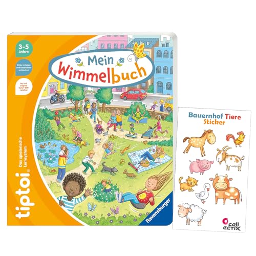 Ravensburger tiptoi Mein großes Wimmelbuch + Gratis Kinder Sticker von tiptoi