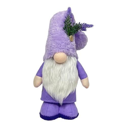 tixoacke Skandinavische Lavendel-Zwerge, handgenäht, Tomtes-Figuren, tolles Plüsch-Geschenk für Frauen, Familie, Kollegen, Kinder, Frühling von tixoacke