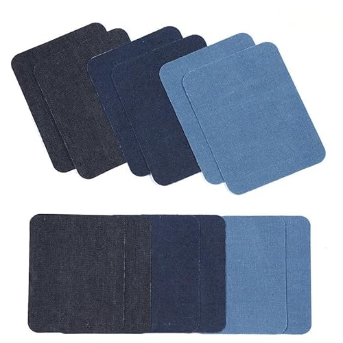 tiyiyok 16 Stück Jean Flicken zum Aufbügeln, 11 x 7.6cm Reparatur Patches, Baumwoll Reparaturflicken für Kleidung, Hosen, Flicken und Dekorieren, Verschiedene Blautöne Reparatur Dekorationsset tiyiyok 16 Stück Jean Flicken zum Aufbügeln, 11 x 7.6cm Reparatur Patches, Baumwoll Reparaturflicken für Kleidung, Hosen, Flicken und Dekorieren, Verschiedene Blautöne Reparatur Dekorationsset von tiyiyok