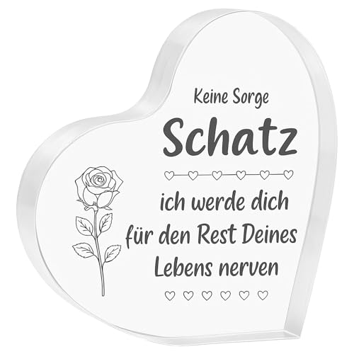 tiyiyok Acryl Liebe, Jahrestag Geschenk für Sie, Geburtstagsgeschenke, Valentinstagsgeschenke, I Love You für Freundinnen Und Ehefrauen, 1 Stück, Transparentes Acryl tiyiyok Acryl Liebe, Jahrestag Geschenk für Sie, Geburtstagsgeschenke, Valentinstagsgeschenke, I Love You für Freundinnen Und Ehefrauen, 1 Stück, Transparentes Acryl von tiyiyok