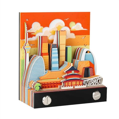 3D-Notizblock, 3D-Stadtkalender 2026, dreidimensionaler Stadtarchitektur, Papierschnitz-Notizblock, DIY Abreißzeit-Kalender 2026, modernes Gebäude, Handwerk, Schreibtischdekoration (1 Stück, Peking) 3D-Notizblock, 3D-Stadtkalender 2026, dreidimensionaler Stadtarchitektur, Papierschnitz-Notizblock, DIY Abreißzeit-Kalender 2026, modernes Gebäude, Handwerk, Schreibtischdekoration (1 Stück, Peking) von tkerinse