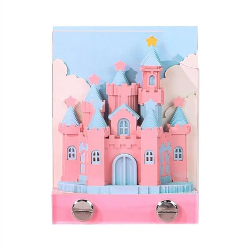 Pink Castle 3D-Notizblock, DIY-Papierkunst, nicht klebrige Notizen mit Schloss, Abreißen, Papierschnitzkunst-Notizblock, rosa Schloss-förmige Schreibtisch-Dekoration für Home Office Pink Castle 3D-Notizblock, DIY-Papierkunst, nicht klebrige Notizen mit Schloss, Abreißen, Papierschnitzkunst-Notizblock, rosa Schloss-förmige Schreibtisch-Dekoration für Home Office von tkerinse