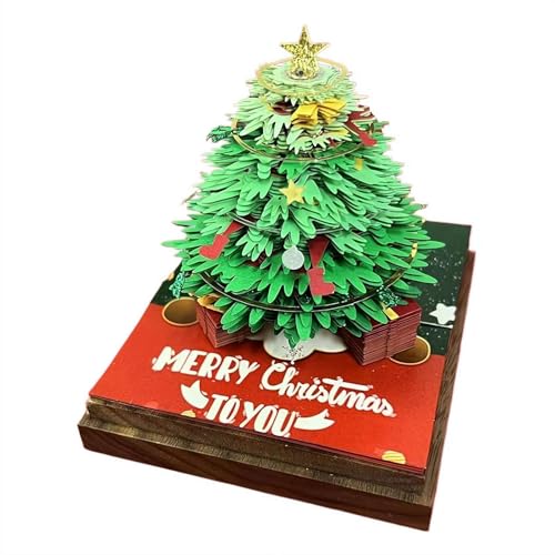 Weihnachtszeitmesskalender, 3D-Kalender 2026, 3D-Kunst-Memoblock 2026, kreativer Schreibtisch-Notizblock mit Licht, Panorama-Weihnachtsbaumhaus-Papierkunst für Geschenke, Dekorationen Weihnachtszeitmesskalender, 3D-Kalender 2026, 3D-Kunst-Memoblock 2026, kreativer Schreibtisch-Notizblock mit Licht, Panorama-Weihnachtsbaumhaus-Papierkunst für Geschenke, Dekorationen von tkerinse