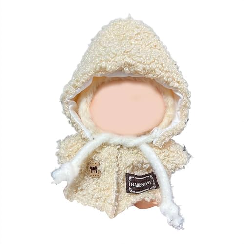 tkerinse Kleidung für La Bu 17 cm Puppen, süßes Dienstmädchen-Kostüm-Outfit mit Zubehör, exquisites Stirnband und Rock-Set für Labu-Puppen, 17 cm Größe, Spielen und Ausstellen von tkerinse