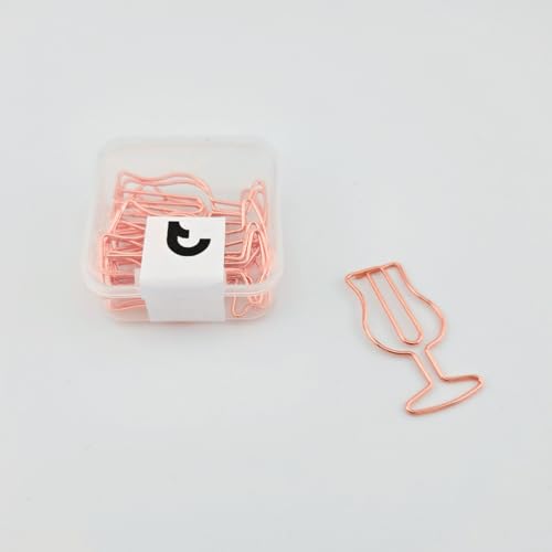 Büroklammern 10 Stk. Roségold Aperol Glas, süße Clips für Hochzeitsdeko, Büromaterial, oder für Geschenke für Frau, Freundin, Weinglas Optik Büroklammern 10 Stk. Roségold Aperol Glas, süße Clips für Hochzeitsdeko, Büromaterial, oder für Geschenke für Frau, Freundin, Weinglas Optik von toca treasures