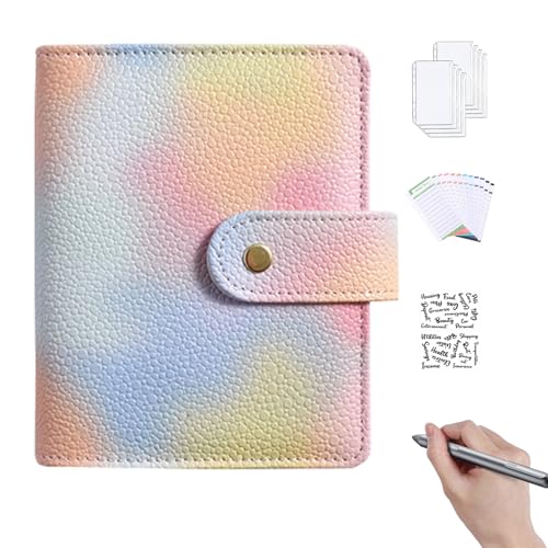 tongfeng Budgetplaner mit Geldumschlägen,A7 Macaron Color Cash Stuffing Binder Loseblatt | Tragbarer Sparordner, wasserdichter Budgetordner zum Geldsparen, Budgetplaner tongfeng Budgetplaner mit Geldumschlägen,A7 Macaron Color Cash Stuffing Binder Loseblatt | Tragbarer Sparordner, wasserdichter Budgetordner zum Geldsparen, Budgetplaner von tongfeng