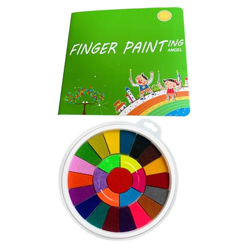 tongfeng Fingermalerei Kit Mit Buch - 25 Farben Lustiges Finger Mal Set Mit Malbuch, Waschbar Fingermalfarben Mit Buch Baby Fingerfarben, Tippen Sie Auf Kreativität Und Fantasie Der Kinder tongfeng Fingermalerei Kit Mit Buch - 25 Farben Lustiges Finger Mal Set Mit Malbuch, Waschbar Fingermalfarben Mit Buch Baby Fingerfarben, Tippen Sie Auf Kreativität Und Fantasie Der Kinder von tongfeng