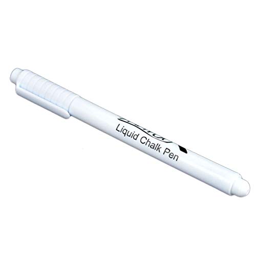 2 Stück Kreidestifte White Liquid Chalk Pen Marker für Glasfenster Chalkboard Blackboard Staubfrei, auf Wasserbasis, ungiftig, trocken abwischbar Weiße Kreidestifte löschen (2) von tonguk