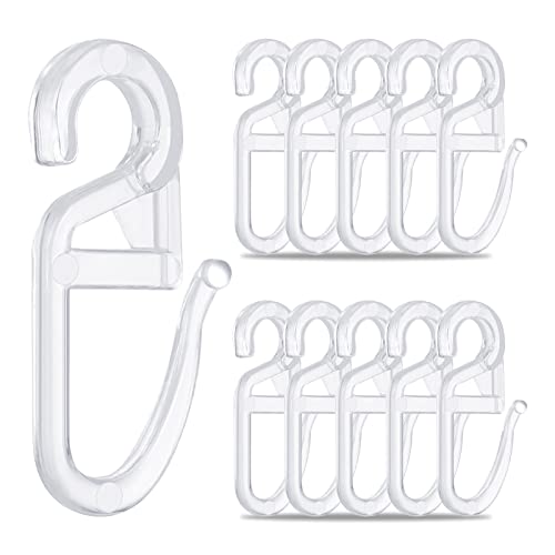 tonyg-p 120 Überklipshaken Gardinenhaken Faltenlegehaken für Gardinenringe 5mm, Vorhang Haken Gardinen Zubehör (transparent) von tonyg-p