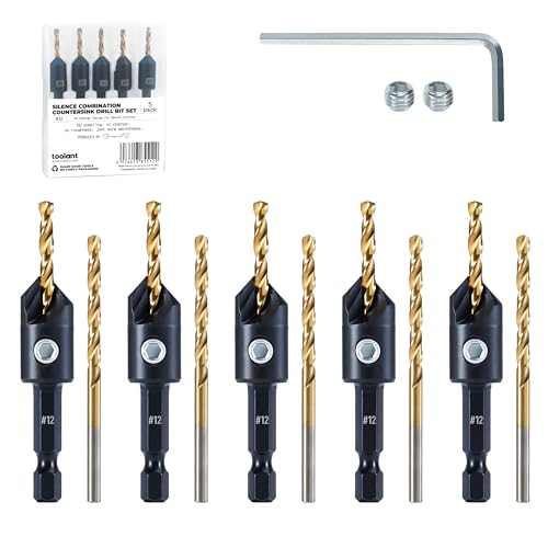 toolant #12 Kegelsenker-Bohrer-Set (Pro), 5-teilig von toolant