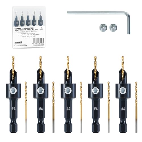 toolant #4 Kegelsenker-Bohrer-Set (Pro), 5-teilig von toolant
