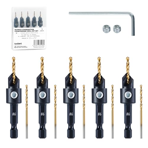 toolant #6 Kegelsenker-Bohrer-Set (Pro), 5-teilig von toolant