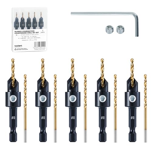 toolant #8 Kegelsenker-Bohrer-Set (Pro), 5-teilig von toolant