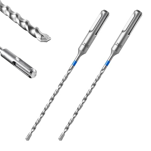 toolant Steinbohrer, SDS Plus Bohrer-Set, für 5/32 Zoll x 6 Zoll, 2 Stück, Hartmetallbestückter 2-Schneider für Beton, Mauerwerk und Ziegel von toolant