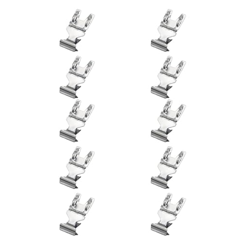 10 Stück Silber Metall-Klammern für kleine Schilder, Preisschildhalter für Supermarktregale, Etikettenklammern für Werbedisplays 10 Stück Silber Metall-Klammern für kleine Schilder, Preisschildhalter für Supermarktregale, Etikettenklammern für Werbedisplays von tooloflife