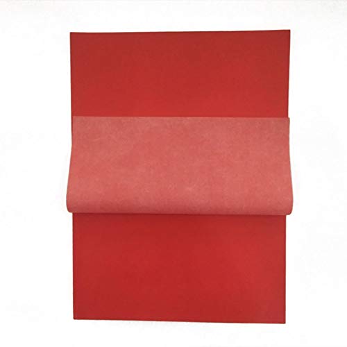 100 Blatt rotes Kohle-Transferpapier zum Kopieren | Premium Qualität Kohlepapier von tooloflife