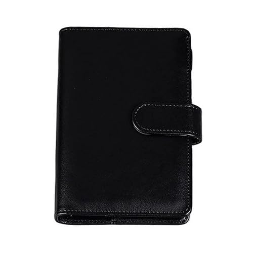 A5 PU-Leder-Ringbuch, 6 runde Ringe, nachfüllbarer Notizbuchordner für A5-Füllpapier, Spiral-Tagebuch, Reisetagebuch, Notizbuch, Tagebuch, Bindereinband, schwarz A5 PU-Leder-Ringbuch, 6 runde Ringe, nachfüllbarer Notizbuchordner für A5-Füllpapier, Spiral-Tagebuch, Reisetagebuch, Notizbuch, Tagebuch, Bindereinband, schwarz von tooloflife
