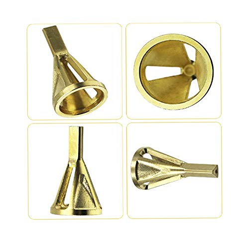 Entgraten externer Fasenfräser aus Edelstahl zum Entfernen von Graten für Bohrer, Edelstahl, beseitigt beschädigten Extraktor (Gold) von tooloflife