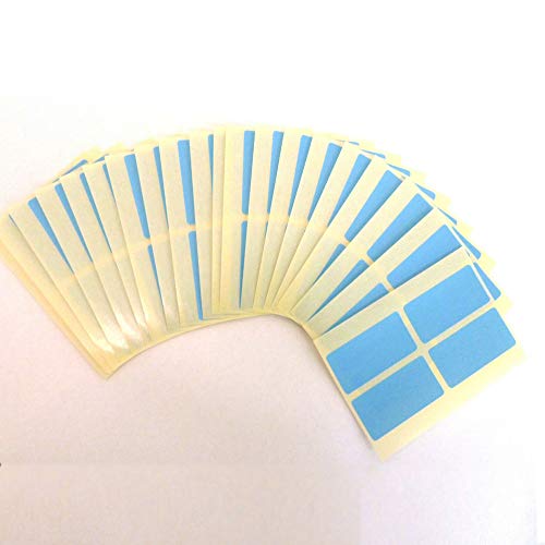 Farbige Etiketten-Aufkleber, rechteckig, in 12 Farben, 35,6 x 16,9 mm, beschriftbare Etiketten, selbstklebend, bunt, 240 Etiketten, Hellblau von tooloflife