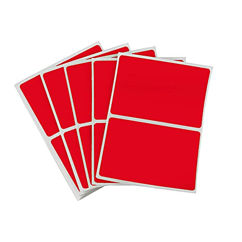 Rechteckiger Etiketten-Aufkleber, ablösbar, Farbcode-Sticker, selbstklebend, farbige Etiketten für Codierung, Inventar-Organisation von tooloflife
