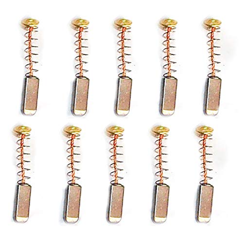 T&F 10x Kohlebürsten Motorkohlen Kohlestifte 3x4x11mm Kohlebürsten für Bohrmaschine von tooloflife