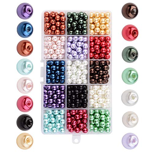 tooloflife Glasperlen, rund, Perlglanz, lose Perlen, für Schmuckherstellung, 4 mm, 3400 Stück tooloflife Glasperlen, rund, Perlglanz, lose Perlen, für Schmuckherstellung, 4 mm, 3400 Stück von tooloflife