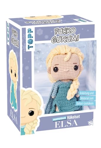 topp Funkogurumi Elsa. Das inoffizielle Häkelset: Anleitung, Misch-Garn in 4 Farben, Füllwatte, Stickgarn, Häkelnadel 2,5 mm, Sicherheitsaugen, Maschenmarkierer, Wollnadel von topp