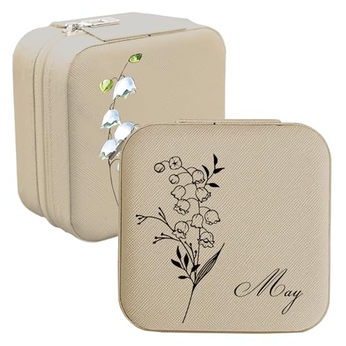 toyofmine Personalisierte Schmuckschatulle, Reise Schmuckkästchen,Personalisierte Schmuckkästchen mit Namen, Geschenk für Freundin, Mama, Freundin, Geburtstag, Hochzeitstag toyofmine Personalisierte Schmuckschatulle, Reise Schmuckkästchen,Personalisierte Schmuckkästchen mit Namen, Geschenk für Freundin, Mama, Freundin, Geburtstag, Hochzeitstag von toyofmine
